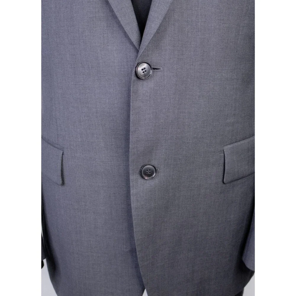 BOSS Hugo Boss Suit Jacket Sport Coat Blazer Sz 40R Super 100 Wool 2-Button